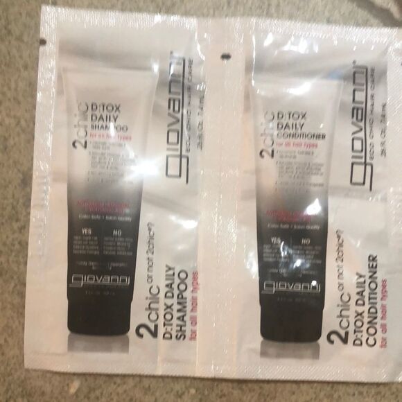 NEW  Giovanni Travel trial size shampoo and conditioner D Tox Daily - Picture 1 of 2